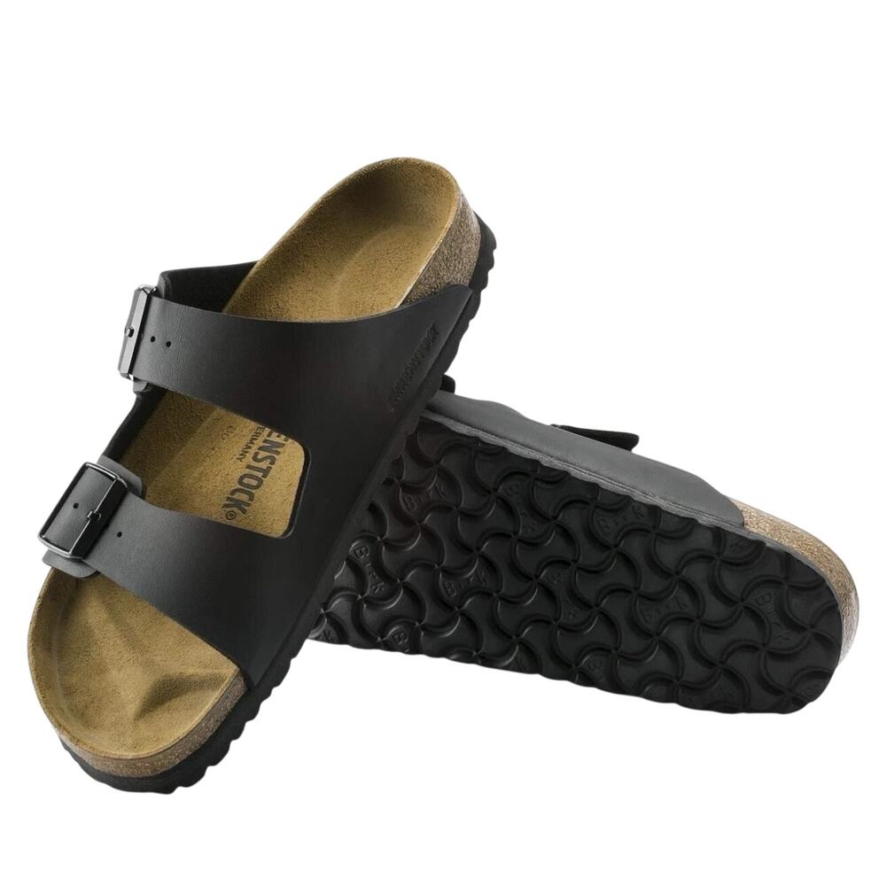 Birkenstock Arizona oiled black leather Comfort Unisex Sandal Women 9  EU 40 New - Picture 2 of 7